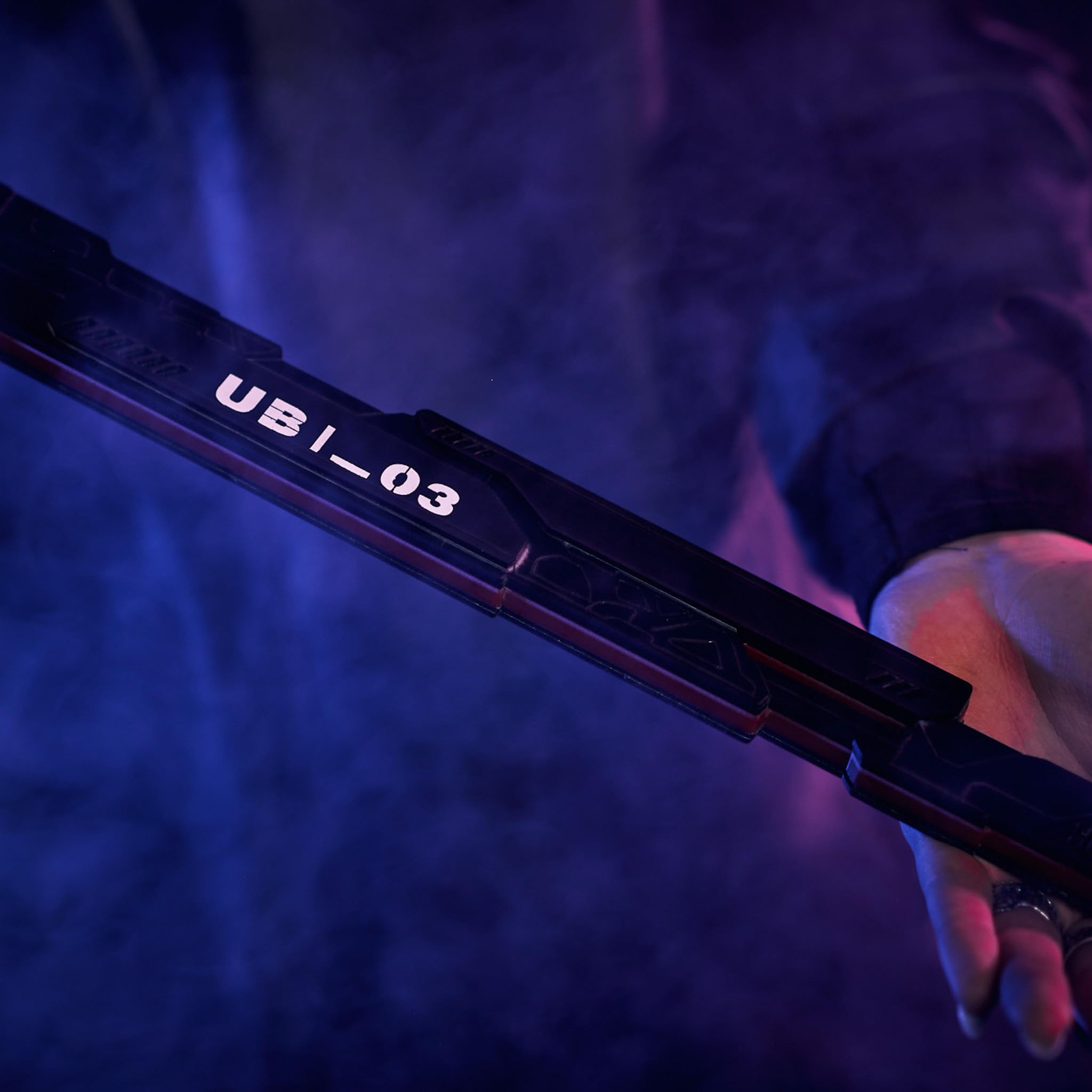 Cyberpunk Red LED Katana Sword - Kose Replica Prop for Cosplay, Halloween & Anime Conventions - Includes Back Harness Strap (Perfect for Costume Parties & Themed Events)