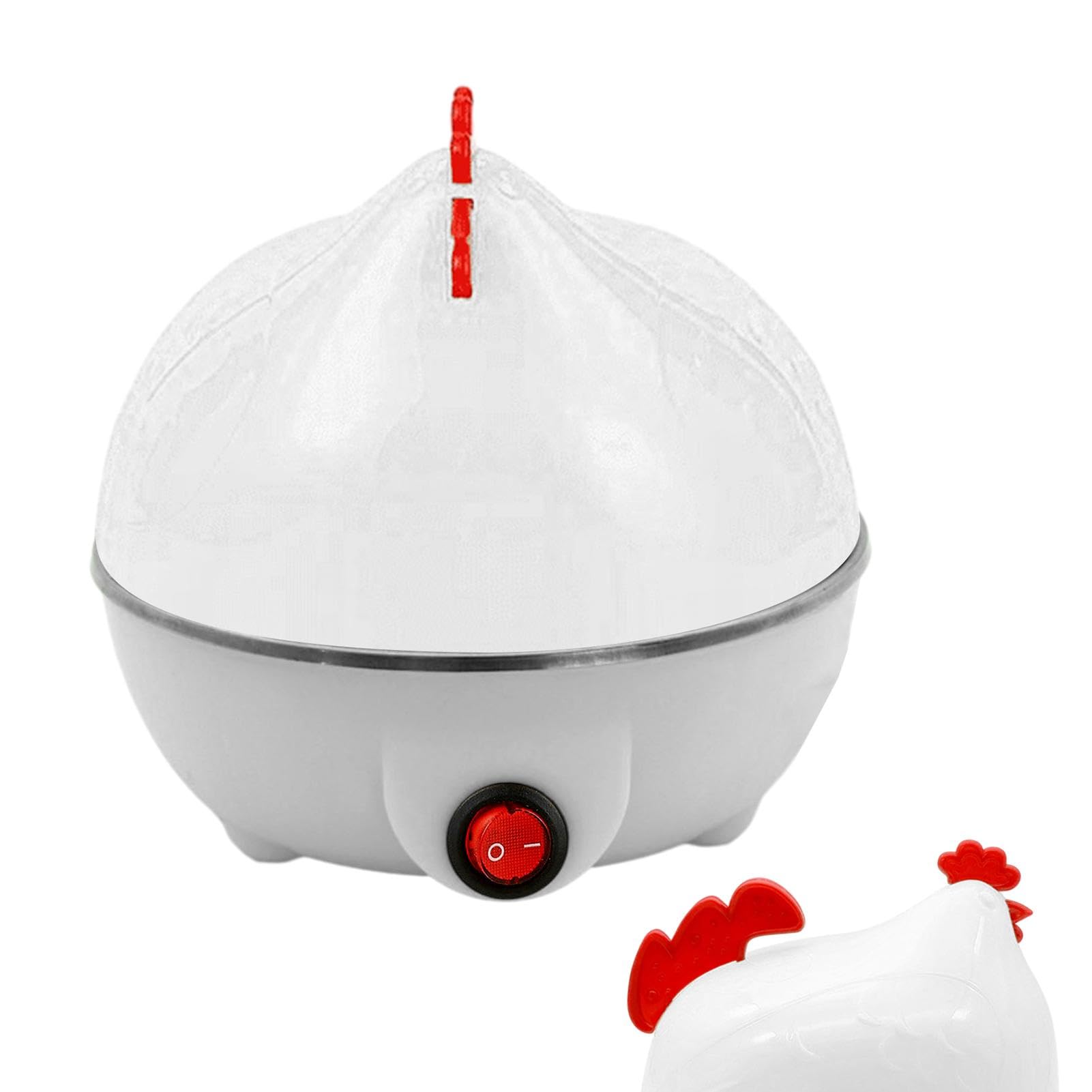 Electric Egg Boiler & Steamer - Automatic Shut Off, 7 Egg Capacity for Perfect Hard & Soft Boiled Eggs - Ideal for Breakfast, Meal Prep & Healthy Cooking