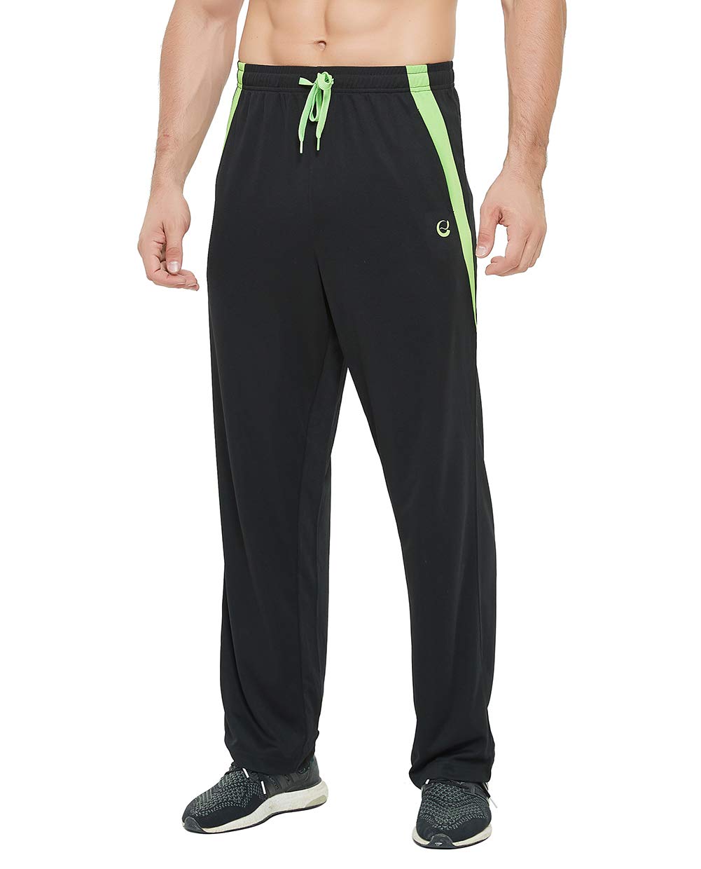 Men's Athletic Sweatpants with Pockets - Open Bottom Joggers for Workout, Running & Exercise | Comfortable Gym Pants for Training, Casual Wear & Lounge