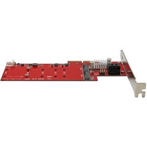 2X M.2 NGFF SSD RAID Controller Card with 2X SATA III Ports - PCIe Adapter for High-Speed Storage Expansion | Perfect for Gaming PCs, Workstations & Data Servers