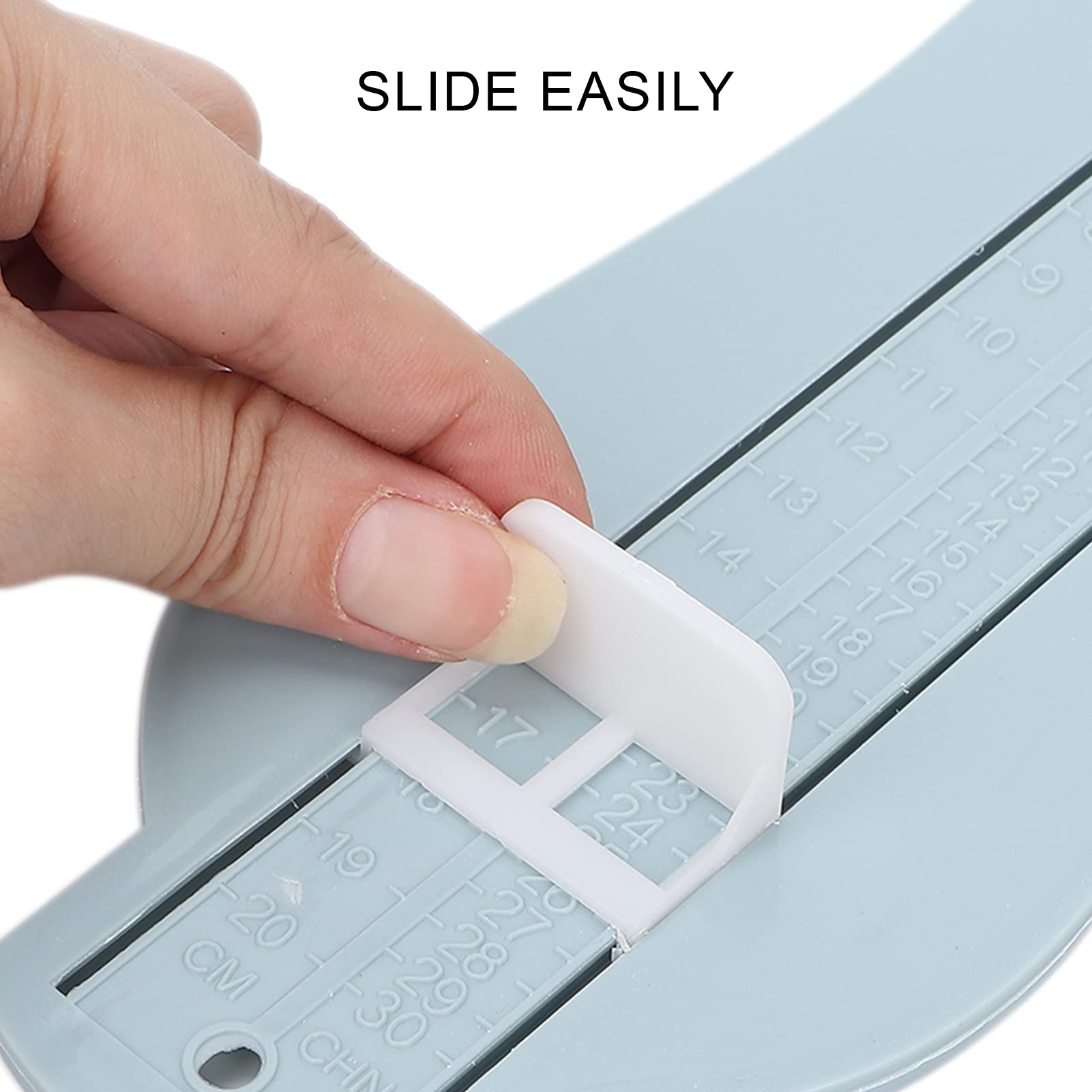 Kids Shoe Size Measuring Tool - Adjustable Retractable Foot Measurement Device for Toddlers & Children - High Strength Shoe Ruler for Accurate Sizing - Perfect for Online Shoe Shopping & In-Store Fitting
