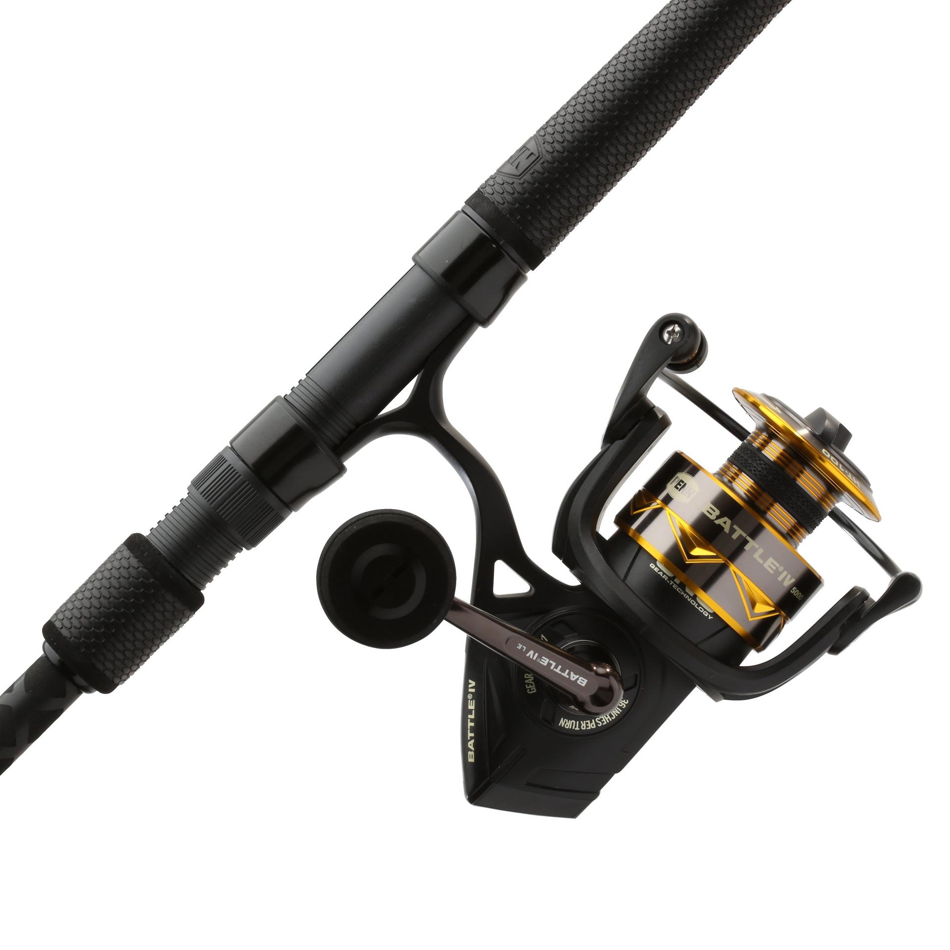 Battle® IV LE Spinning Rod and Reel Combo - Premium Fishing Gear for Freshwater & Saltwater Anglers | Perfect for Bass, Trout, and Offshore Fishing Adventures