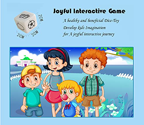 Happy Story 18 Cubes Bundle Sets - Creative Word & Story Dice Game for Kids with 4 Models & 108 Images, Unlimited Story Combinations for Imaginative Play, Family Game Night & Classroom Learning Activities