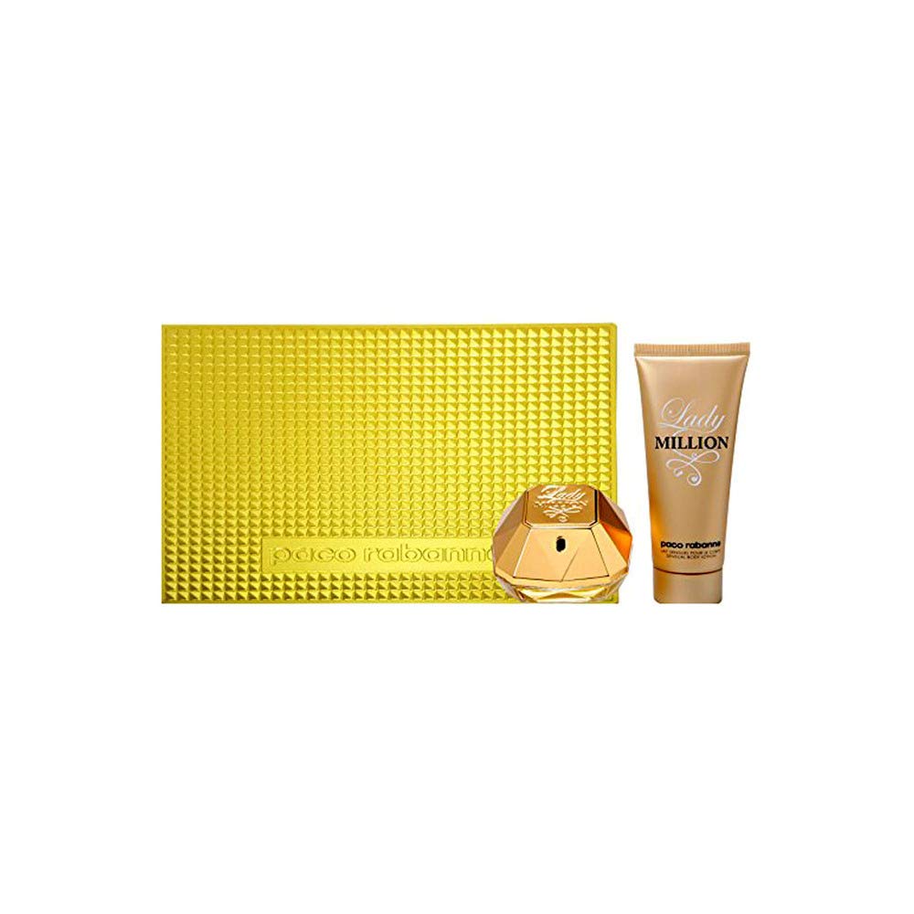 Paco Rabanne Lady Million Perfume Gift Set for Women - Luxury Eau de Parfum & Body Lotion - Perfect for Birthday, Anniversary & Valentine's Day Gifts