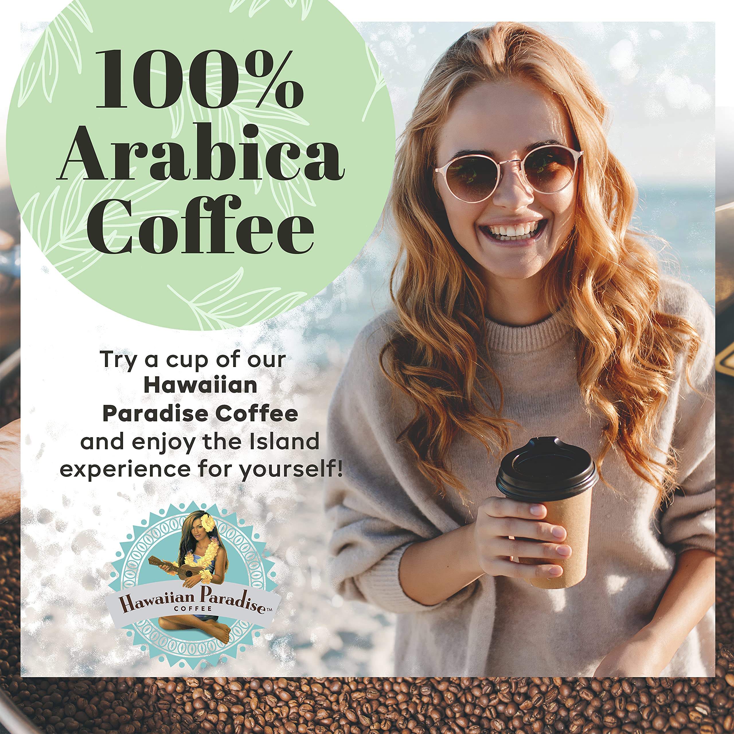 Premium Hawaiian Paradise Coffee - 100% Arabica Ground Coffee for Rich Bold Flavor - Perfect for Home Brewing & Gifts