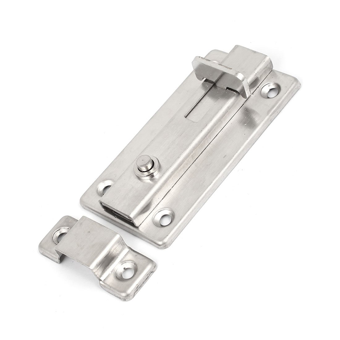 uxcell 105mm Interior Door Sliding Lock Latch - Heavy Duty Metal Barrel Bolt for Bedroom, Bathroom & Cabinet Security - Home & Office Safety Solution