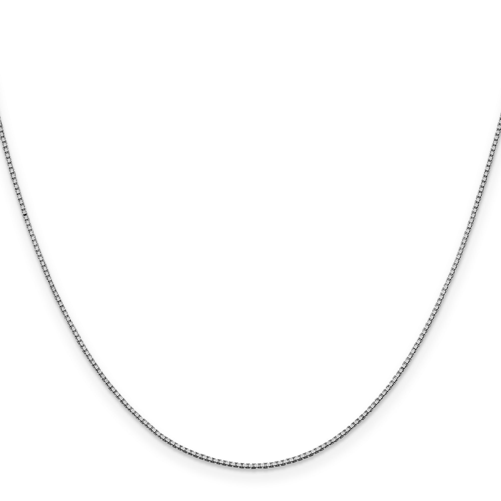 10K White Gold Classic Box Chain Necklace, Bracelet or Anklet - Elegant Jewelry for Women, Gift for Her, Wedding, Anniversary & Everyday Wear