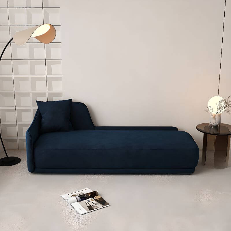 Unfixed Overstuffed Nook Indoor Chaise Lounge with Right/Left Arm - Perfect for Living Room, Bedroom or Reading Nook Relaxation