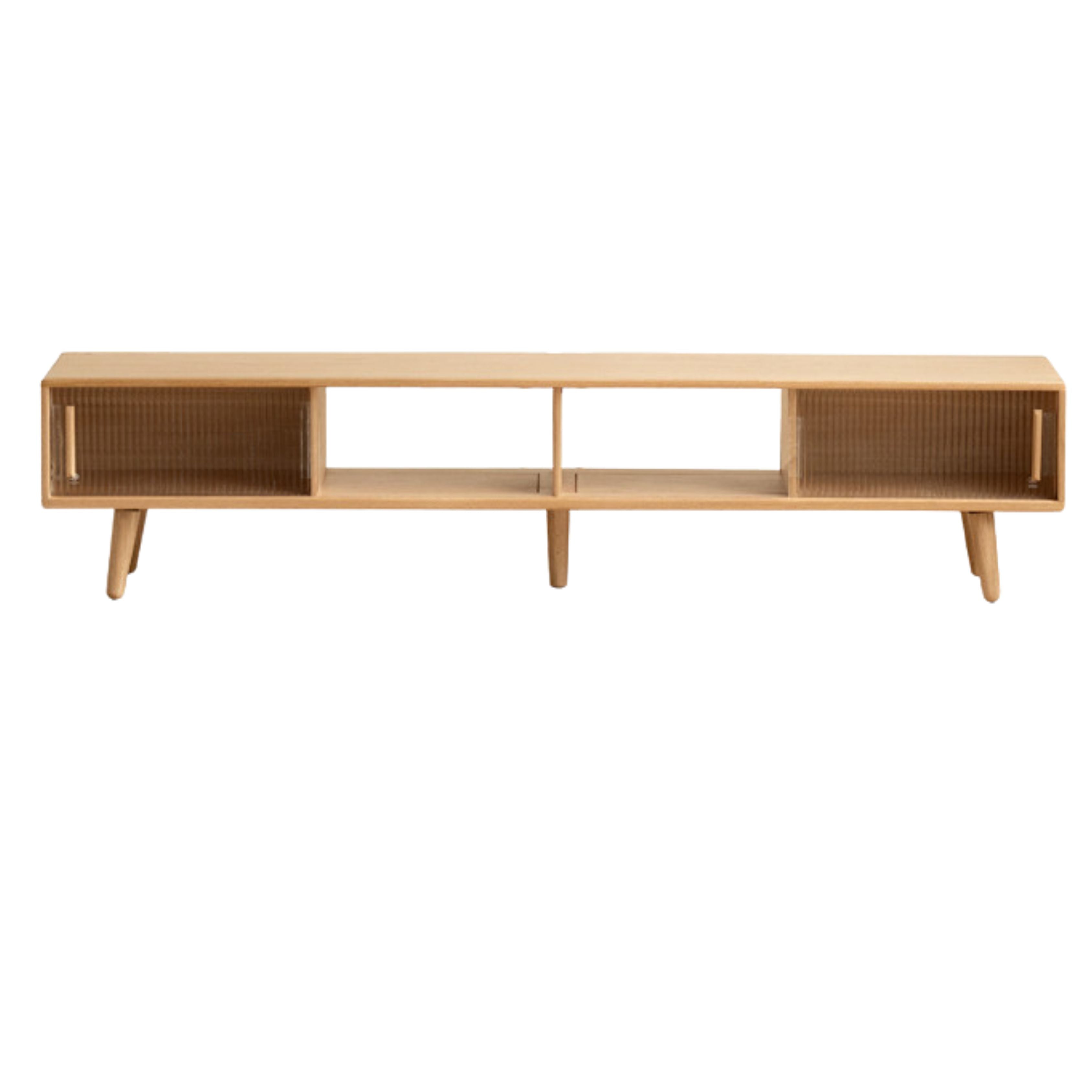 70.9x12.6x15 inch/ 180x32x38сm/ Natural Wood color/ Rubber  TV cabinet
