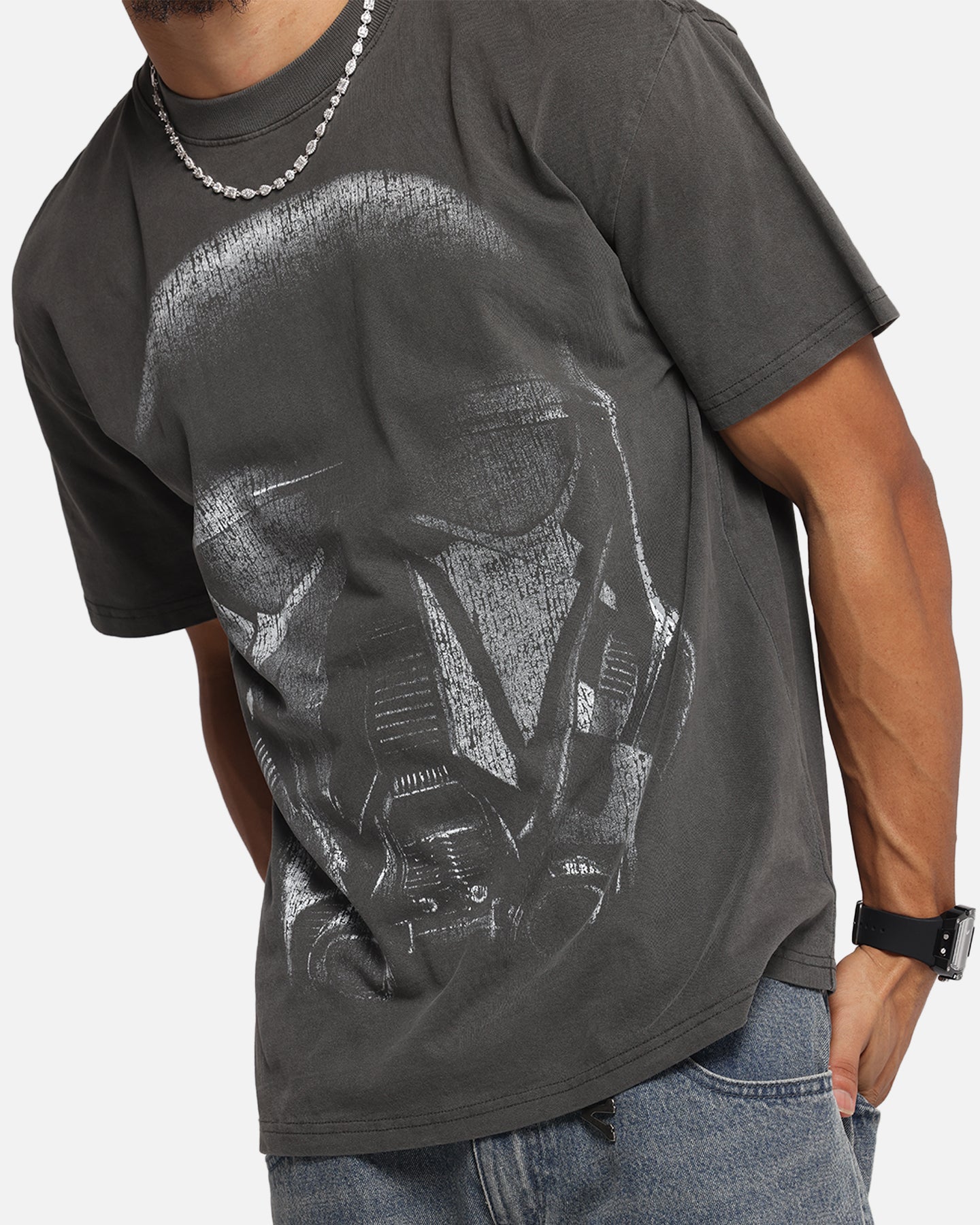 Vintage Star Wars Death Trooper Graphic T-Shirt - Black Washed Cotton Tee for Men & Women | Casual Wear, Cosplay & Fan Merchandise