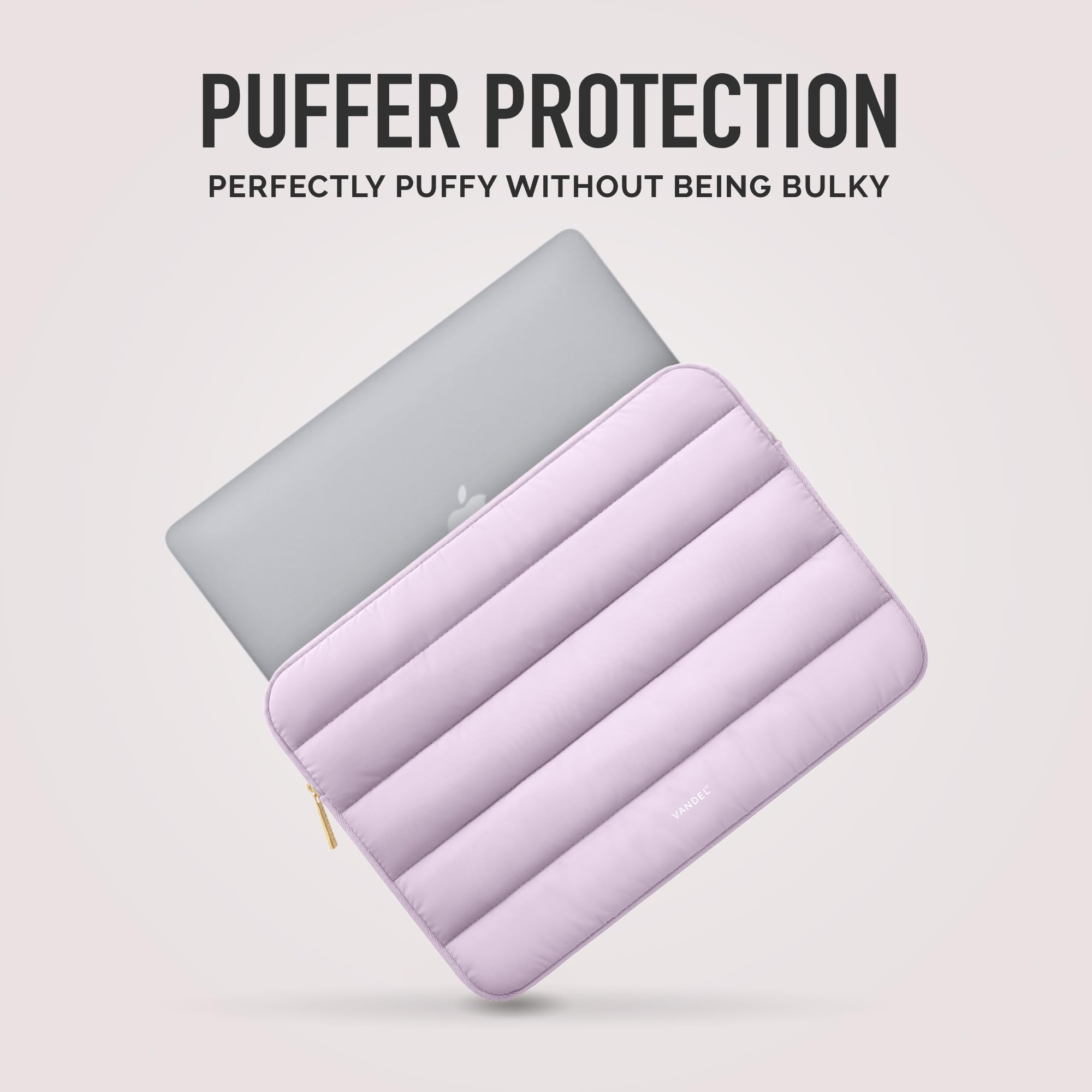 VANDEL Original Puffy Laptop Sleeve Case for 13-14 Inch Laptops - Protective Computer Bag Cover Compatible with MacBook Air/Pro 13/14, iPad Pro 12.9, HP, Dell, ASUS - Perfect for Work, School & Travel