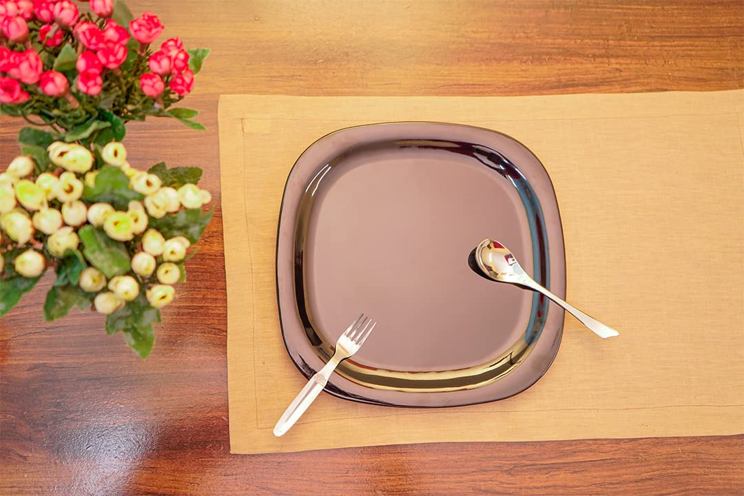 Premium 100% French Flax Linen Placemats Set of 12 (14x19 Inches) - Stone Washed for Softness & Durability, Heat Resistant, Handcrafted Natural Table Mats for Elegant Dining & Home Decor