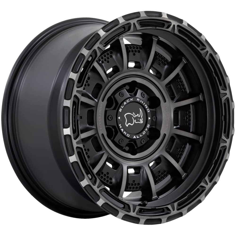 Black Rhino BR002MA17906812N 17x9 6x5.5 Matte Black Wheels with Gray Tint -12MM Offset - Off-Road & Street Performance Rims for Trucks, Jeeps & SUVs