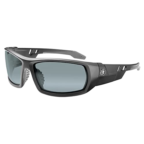 Silver Mirror Lens, Matte Black Frame