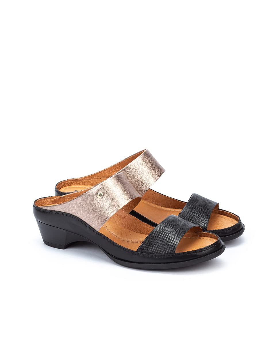 PIKOLINOS Women's Leather Heeled Sandals - Comfortable & Stylish Huelva Design for Summer Outfits & Special Occasions