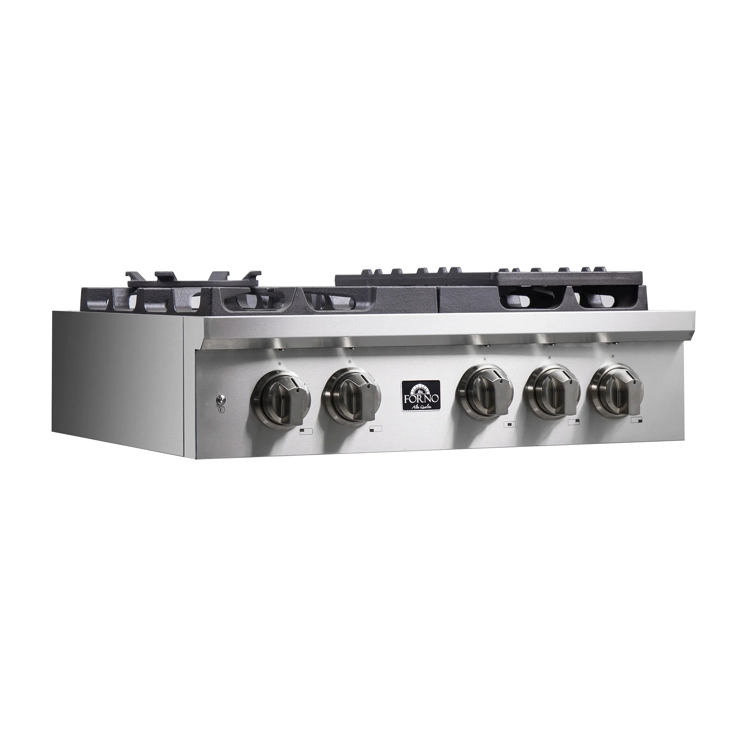 Forno Spezia 30 Inch 5 Burner Stainless Steel Gas Cooktop with Wok Ring & Griddle - Model FCTGS5751 | Perfect for Home Kitchens, Restaurants & Outdoor Cooking
