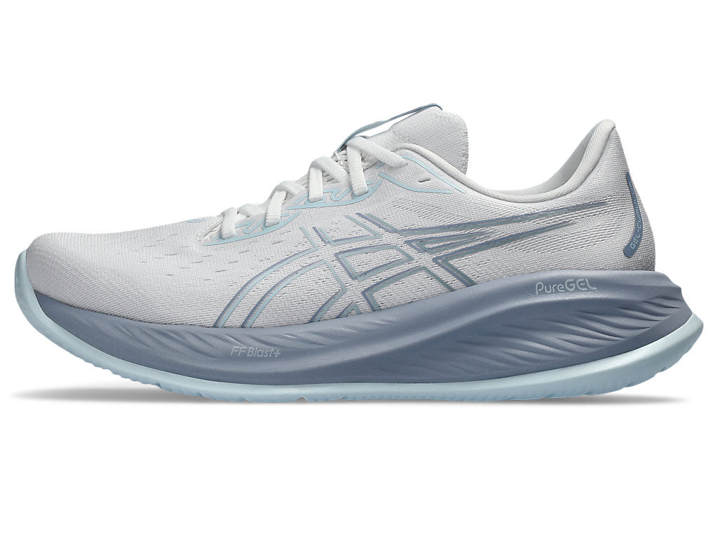 ASICS Men's Cumulus 26 Running Shoes - White/Cool Grey - Lightweight Cushioned Sneakers for Road Running, Jogging & Gym Workouts