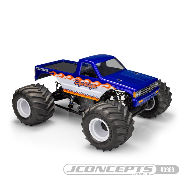 1990 Chevy S10 13 WB Monster Truck Body Clear - Replacement Off-Road Body for Chevy S10 Pickup - Perfect for RC Car Enthusiasts & Monster Truck Racing