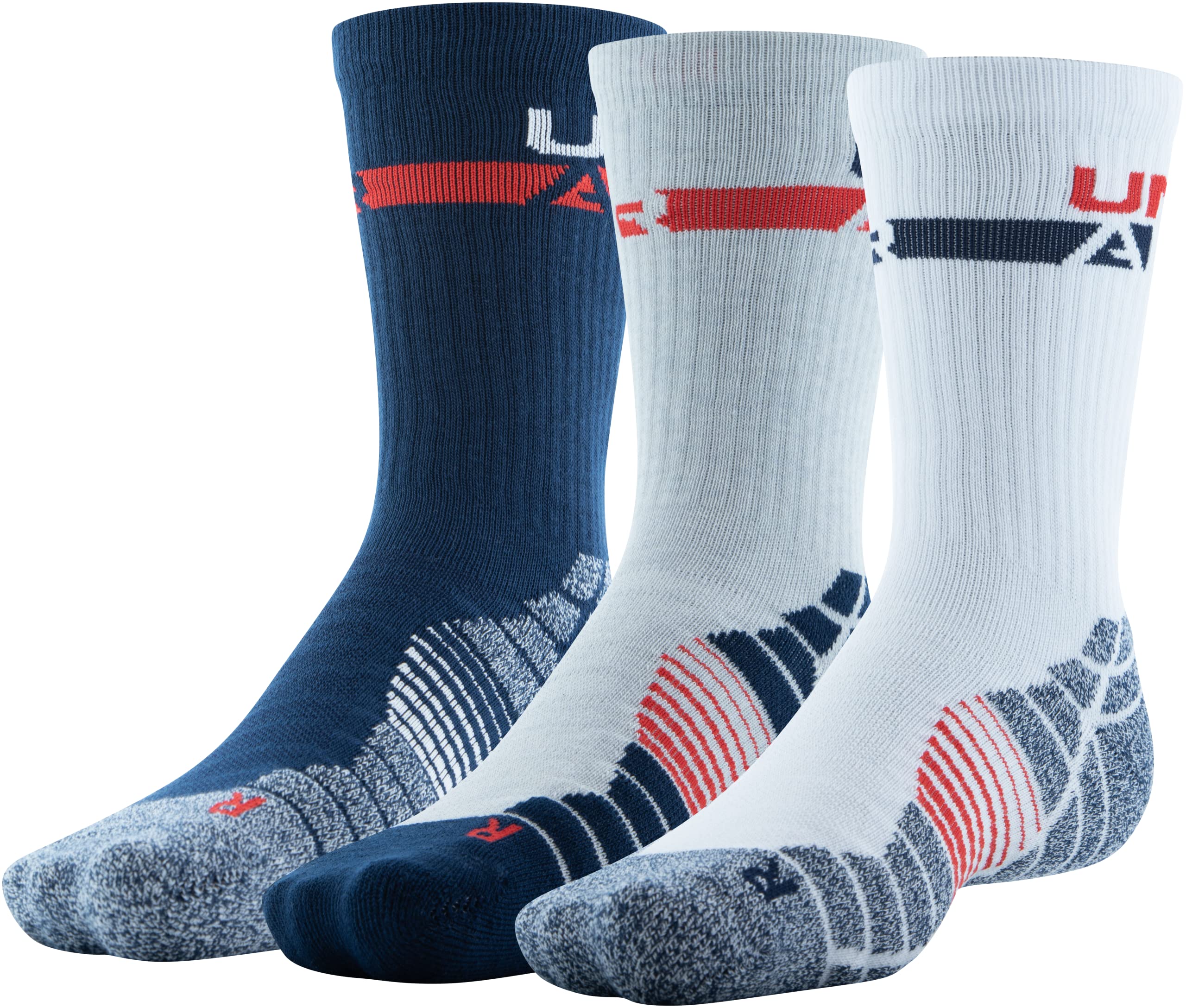 Under Armour Men's Elevated Novelty Crew Socks 3-Pack - Moisture-Wicking Athletic Socks for Running, Gym & Everyday Comfort