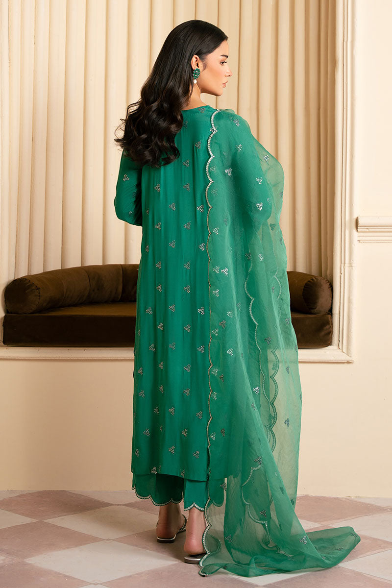MEADOW FUSION 3-Piece Ethnic Outfit Set (Shirt, Pants & Dupatta) - Stylish Traditional Wear for Women, Weddings & Festive Occasions