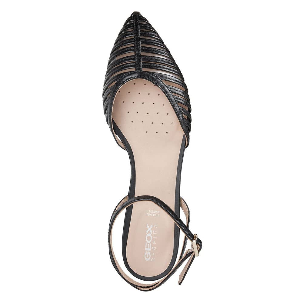 Geox Women's Charyssa A Pointed Toe Ballet Flats - Comfortable & Stylish Shoes for Work, Office & Casual Wear