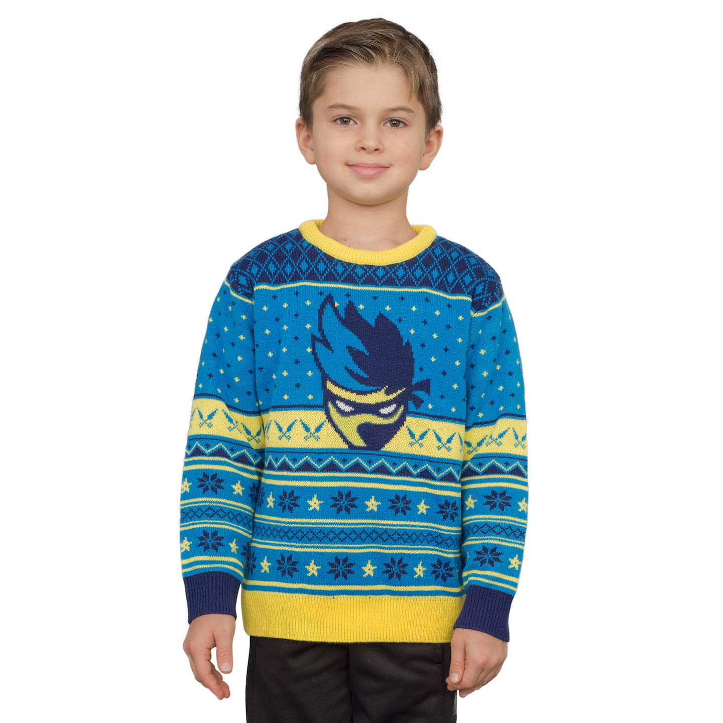 Blue Ninja Costume Sweater for Video Game Streamers & Cosplay - Perfect for Halloween, Gaming Events & Themed Parties