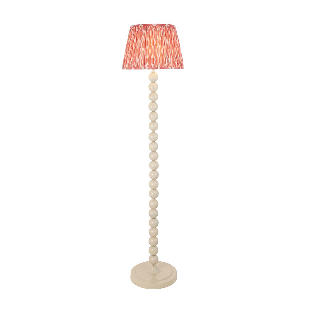 Auralis Ikat Floor Lamp with E27 Socket - Modern Handwoven Design for Living Room, Bedroom & Office Lighting