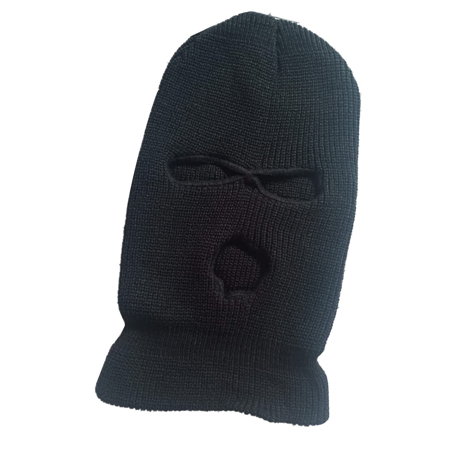 3 Hole Knit Balaclava - Gothic Ski Mask for Winter, Warm & Windproof Thermal Cycling Face Mask - Perfect for Skiing, Snowboarding, Motorcycling & Outdoor Activities