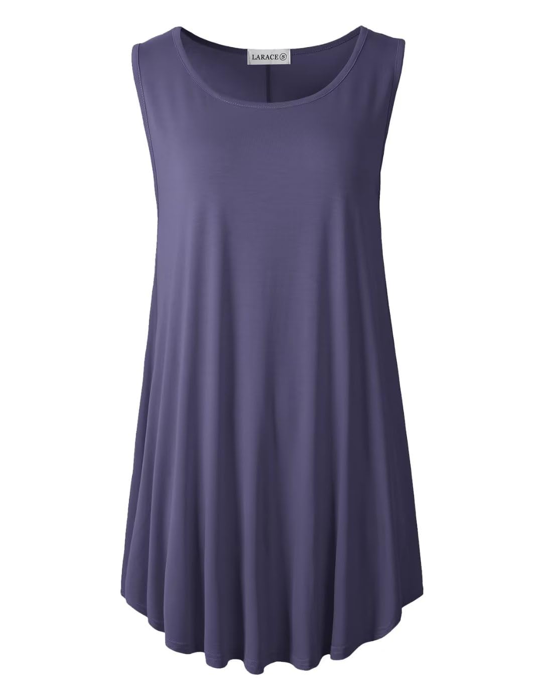 LARACE Plus Size Women's Tank Tops - Sleeveless Casual Tunic Tops for Summer | Comfortable Swing Shirts to Wear with Leggings | Perfect for Yoga, Beach & Everyday Outfits