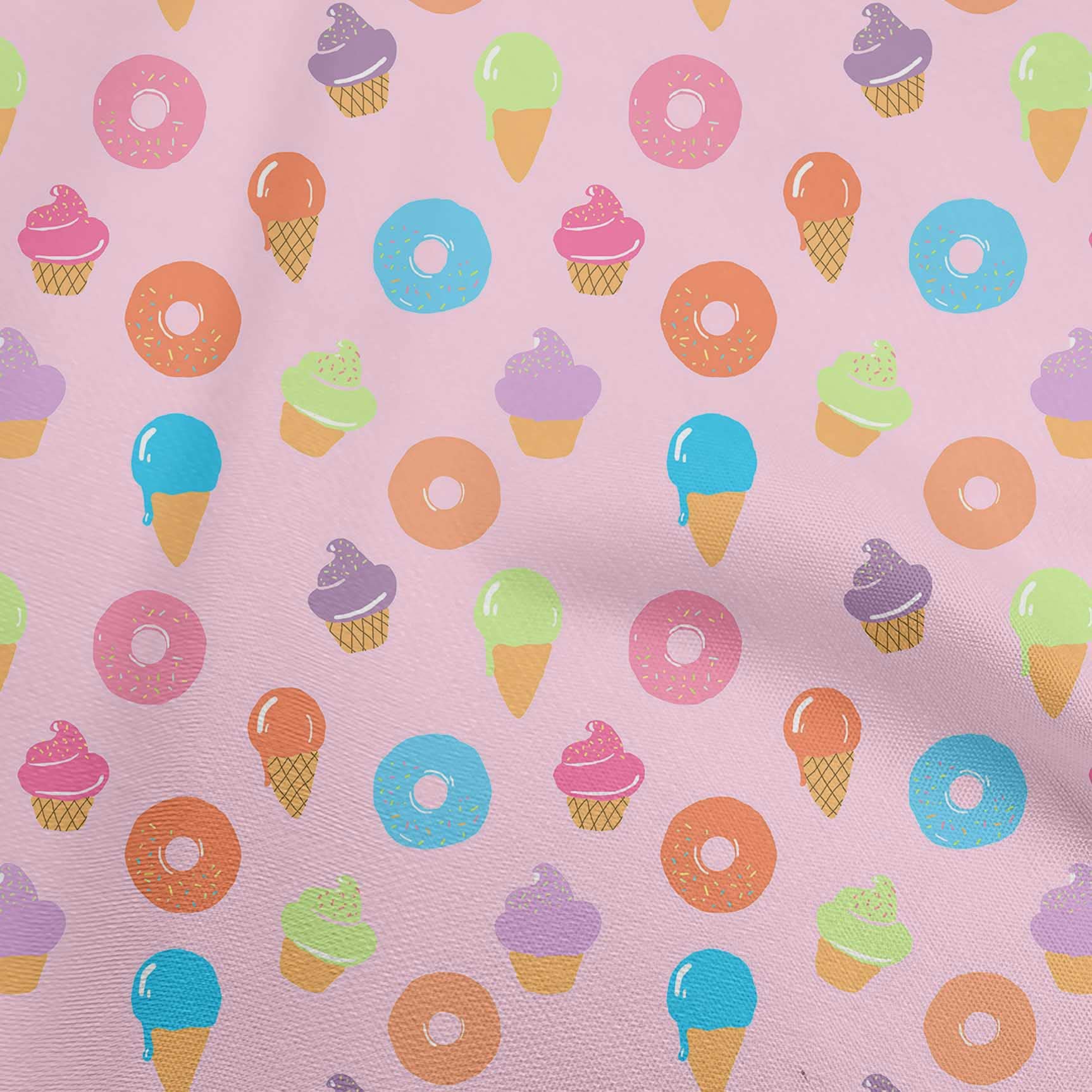 oneOone Silk Tabby Light Pink Watermelon Print Fabric by The Yard - 42 Inch Wide Dress Material for Summer Dresses, Skirts & DIY Fashion Projects