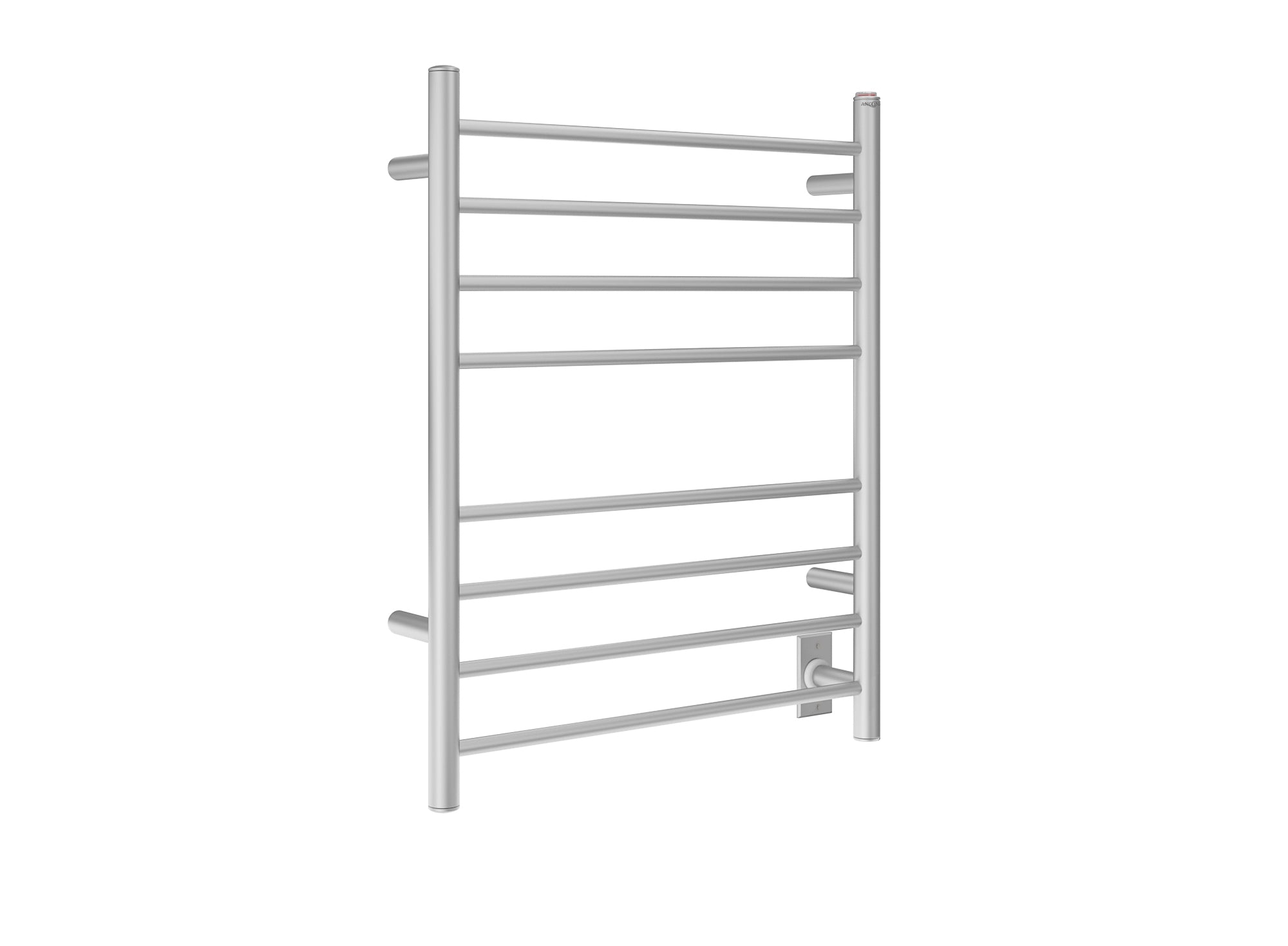 Prestige Dual 8 Bar Hardwired & Plug-in Towel Warmer - Brushed Stainless Steel - Bathroom Luxury for Spa, Hotel & Home Use