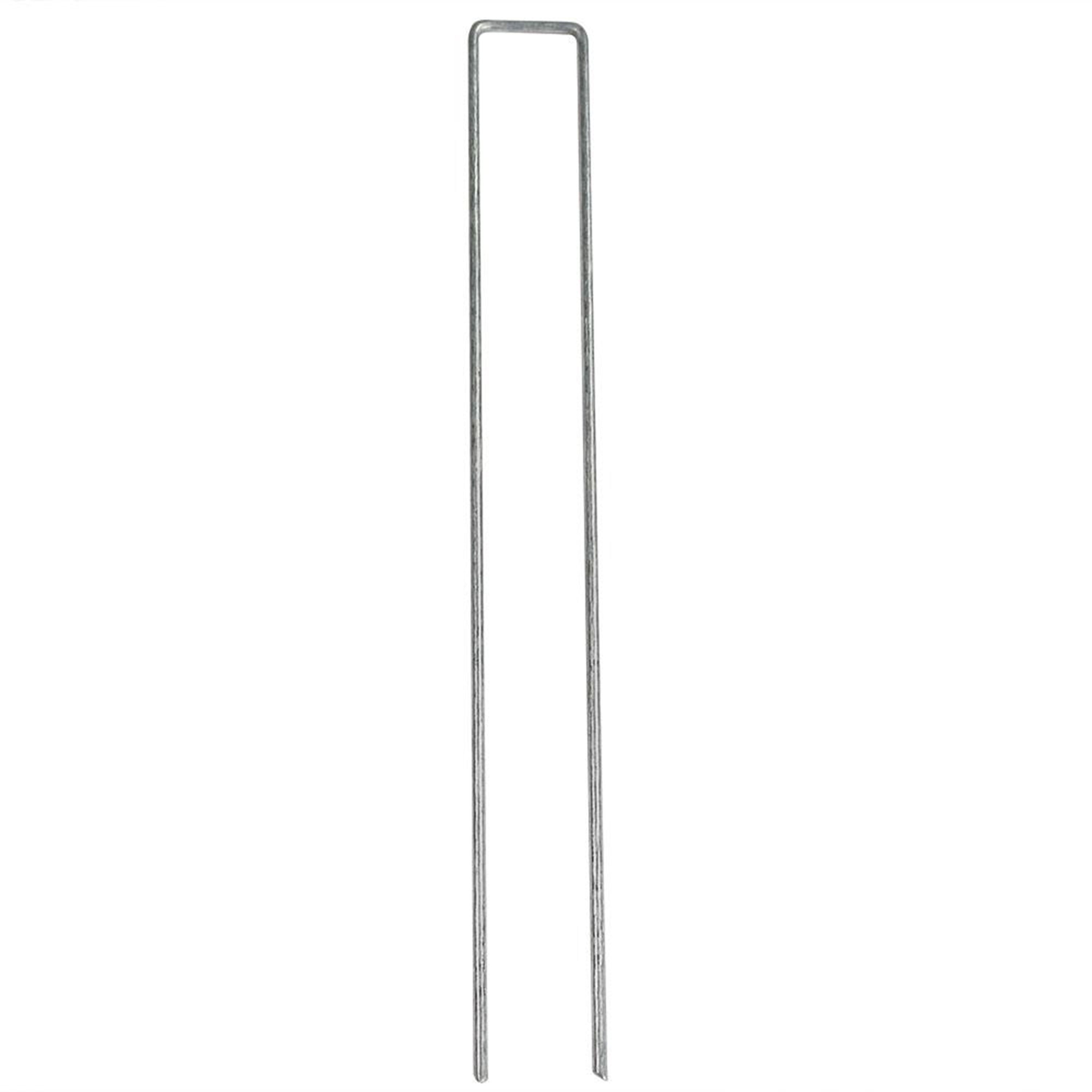 Sunnydaze 12-Pack Galvanized Steel Garden Landscape Staples for Lawn Edging, Weed Barrier & Landscape Fabric - Heavy Duty Ground Staples for Secure Outdoor Use