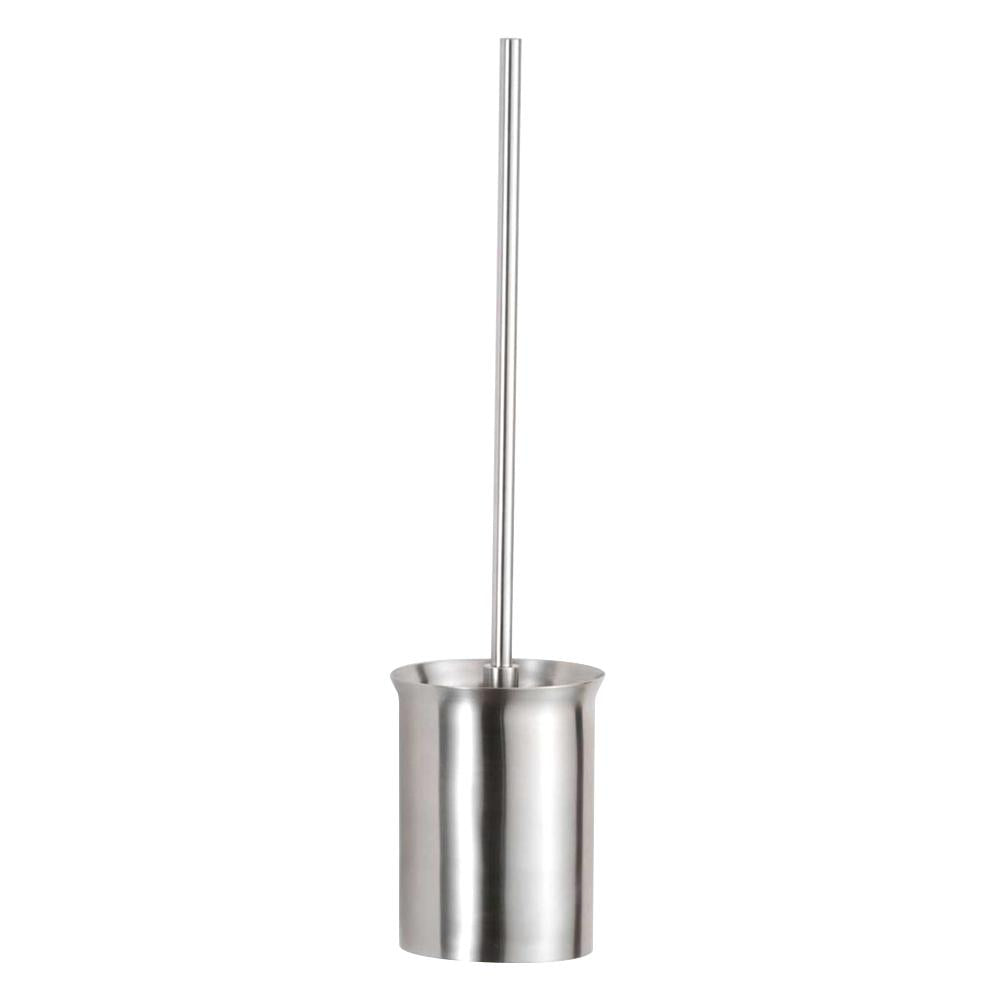 Bobrick B544 Wall Mounted Toilet Brush Holder - Durable Stainless Steel Bathroom Organizer for Home & Commercial Use