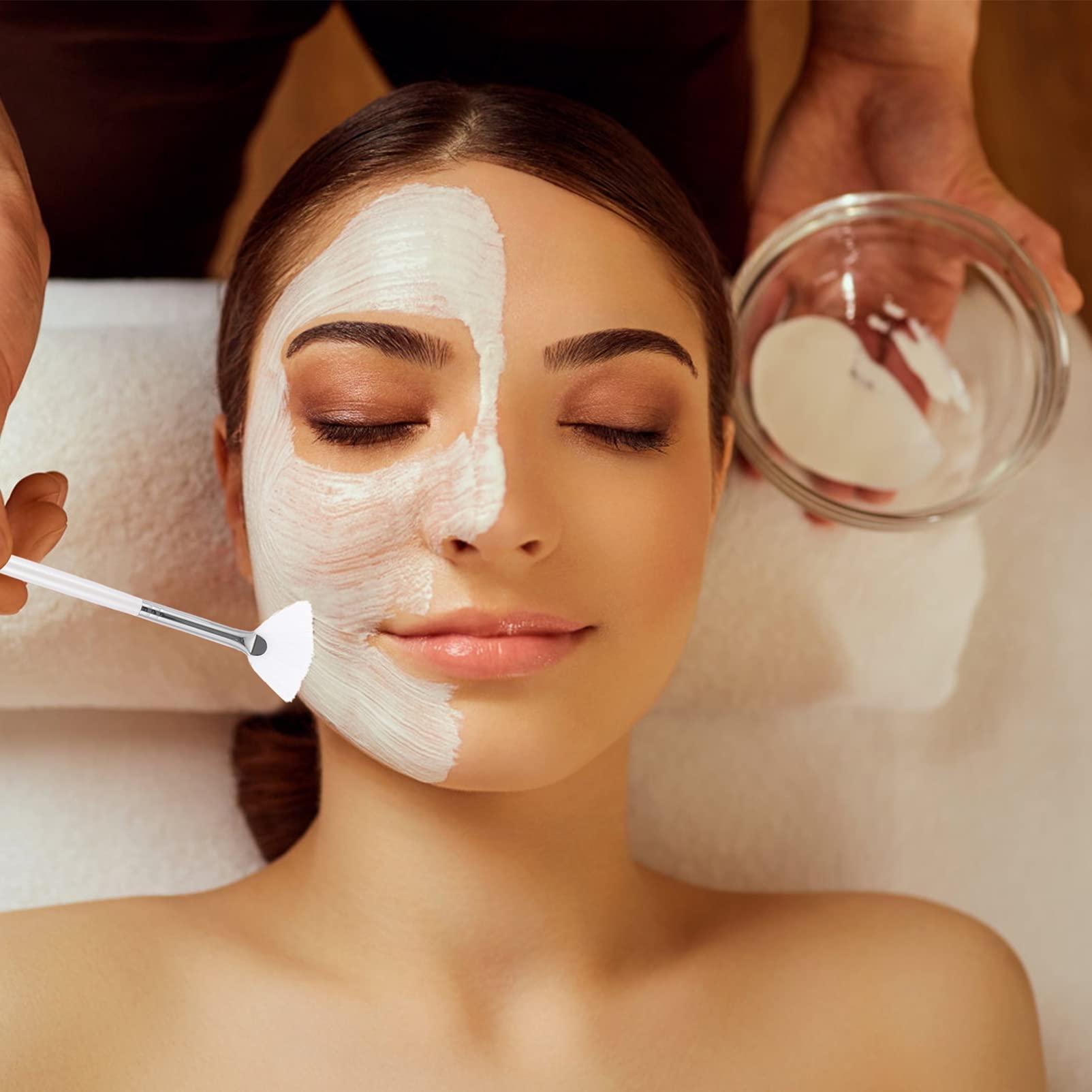 OSALADI DIY Face Mask Mixing Bowl Set with Brush & Spatula - Professional Cosmetic Mixing Kit for Homemade Skincare, Facial Treatments & Beauty Products (Perfect for At-Home Spa, Salon Use & DIY Beauty Routines)