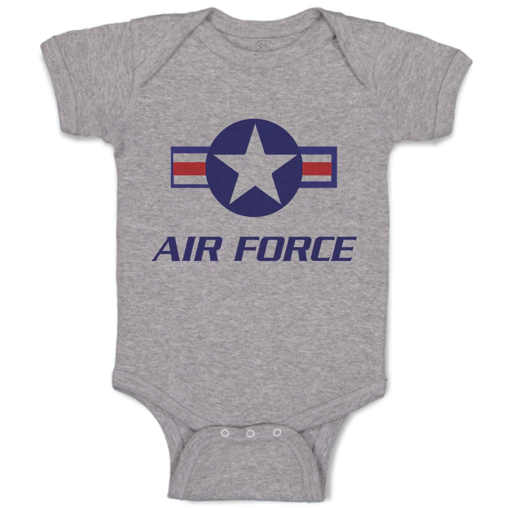 Cute Rascals Baby Bodysuit - Air Force Themed Cotton Onesie for Boys & Girls | Soft, Funny Infant Outfit for Playtime & Photo Shoots
