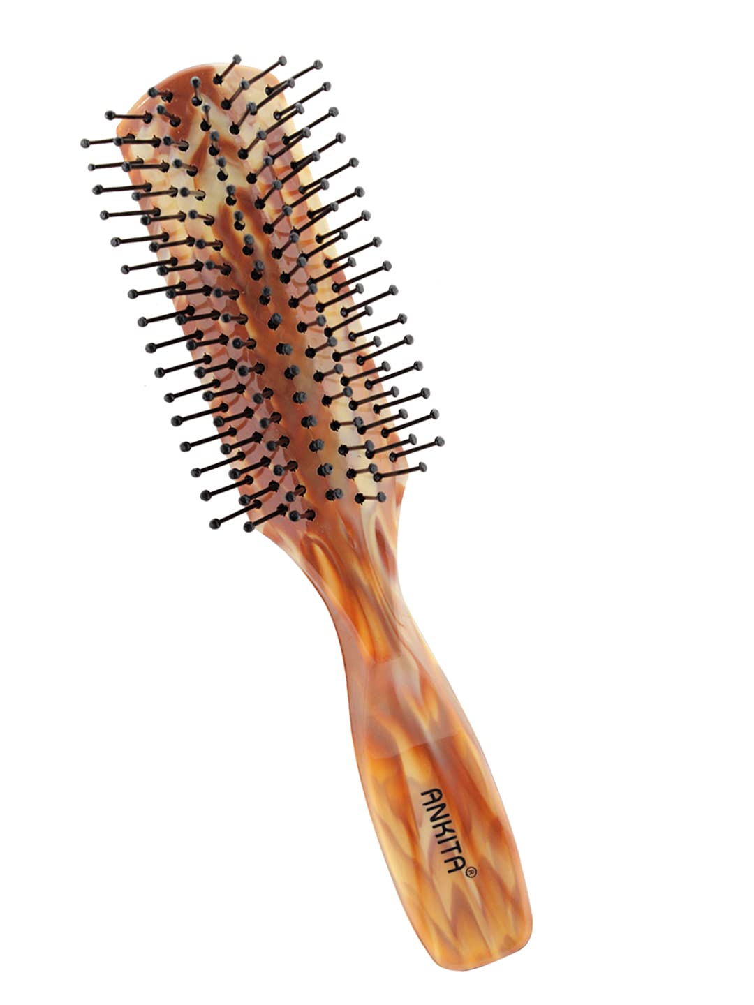 ANKITA All-Purpose Hair Brush with Soft Nylon Bristles - Detangling & Styling Brush for Women & Men - Perfect for Wet/Dry Hair, Home & Travel Use