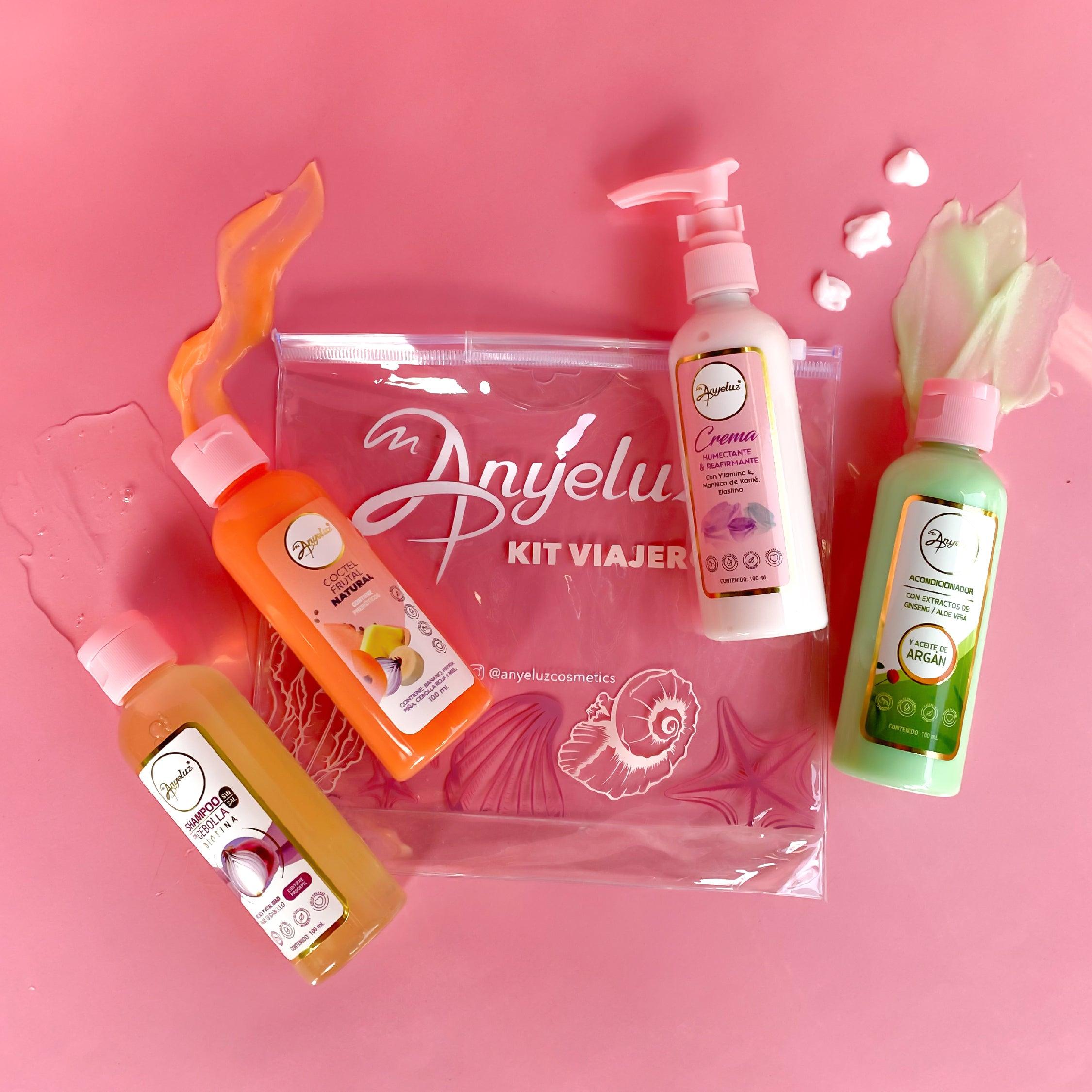 Anyeluz 100ml Travel Kit - Compact & TSA Approved Toiletries Set for Airplane Carry-On | Perfect for Vacations, Business Trips & Weekend Getaways