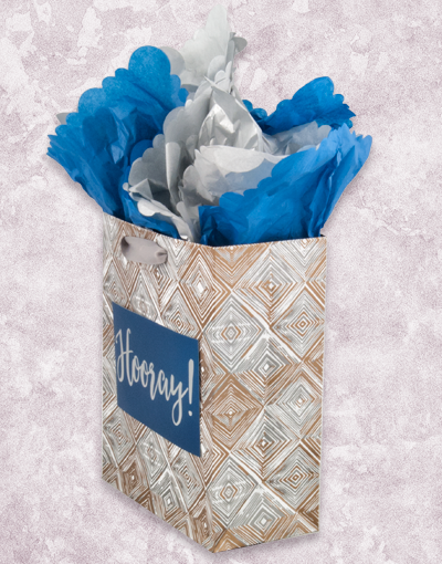 Elegant Geometric Watercolor Garden Gift Bags - Perfect for Birthday, Wedding & Party Favors - Eco-Friendly Paper Gift Packaging