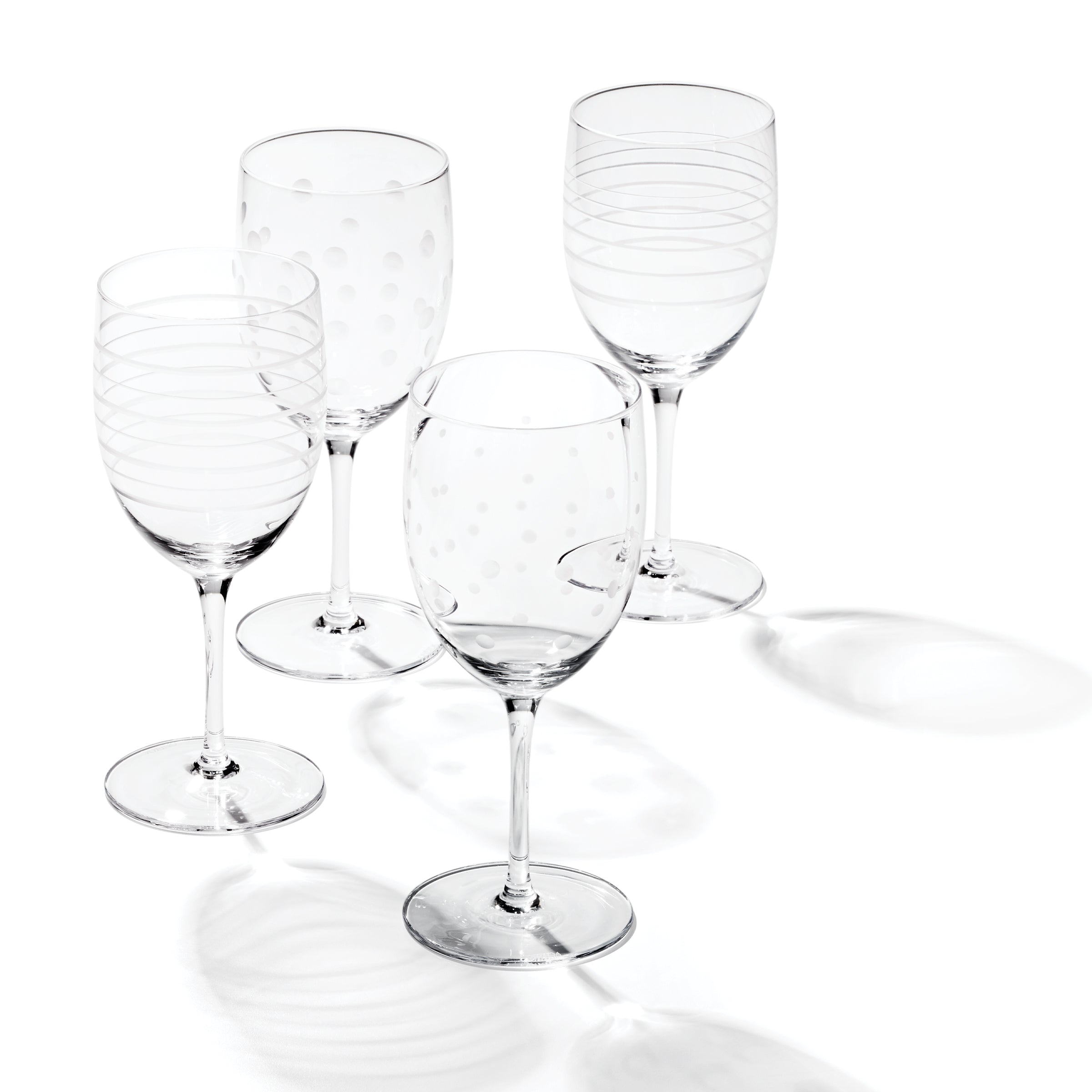Premium Mingle Wine Glasses Set of 4 - Elegant Stemware for Red & White Wine - Perfect for Dinner Parties, Weddings & Home Entertaining