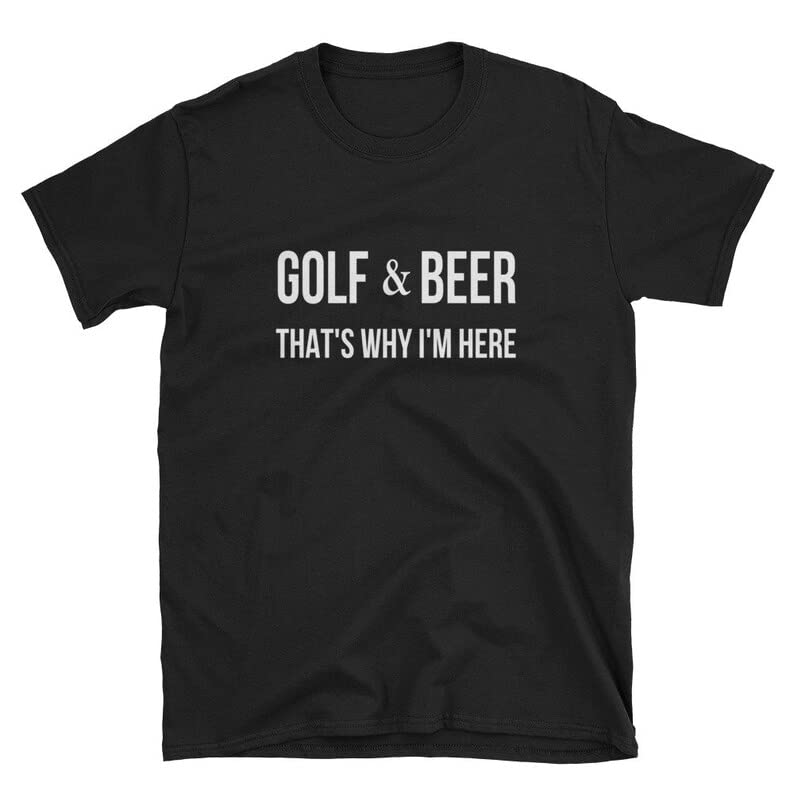 Funny Golf Shirt with Beer Design - Perfect Golf Gifts for Men & Women - Comfortable Polo for Golf Course & Casual Wear