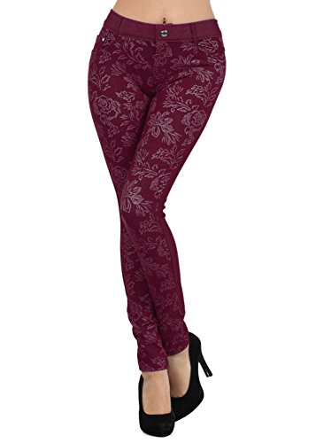 Wine Red Floral