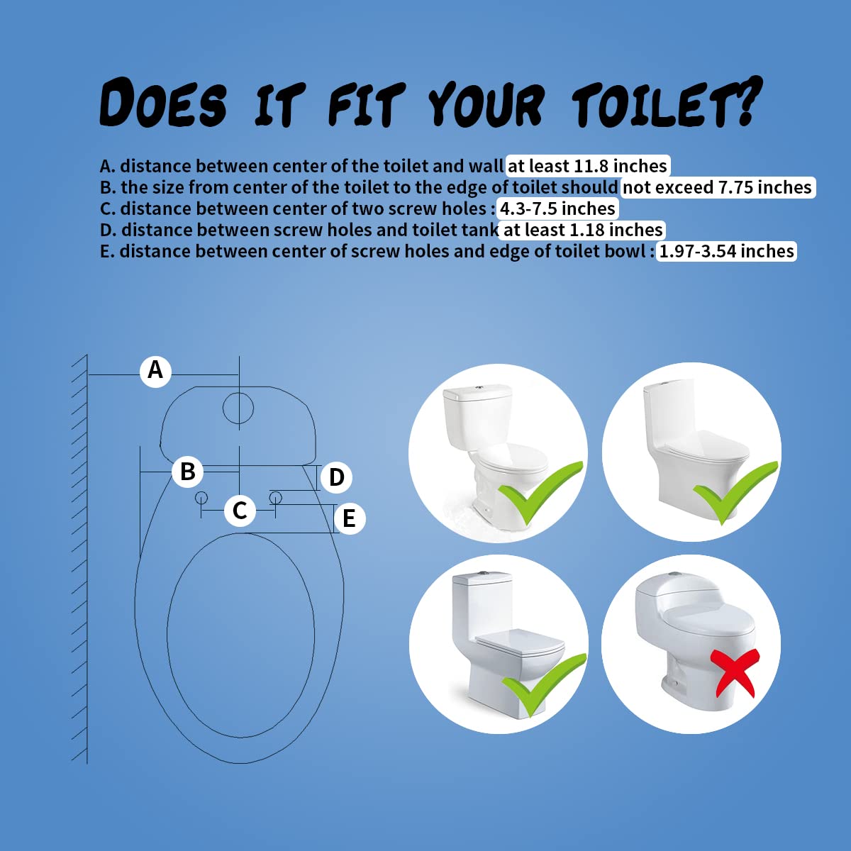 AMI910 Non-Electric Bidet Toilet Attachment with Hot & Cold Water - Dual Self-Cleaning Nozzles for Front & Rear Wash - Perfect for Home, RV, and Elderly Use