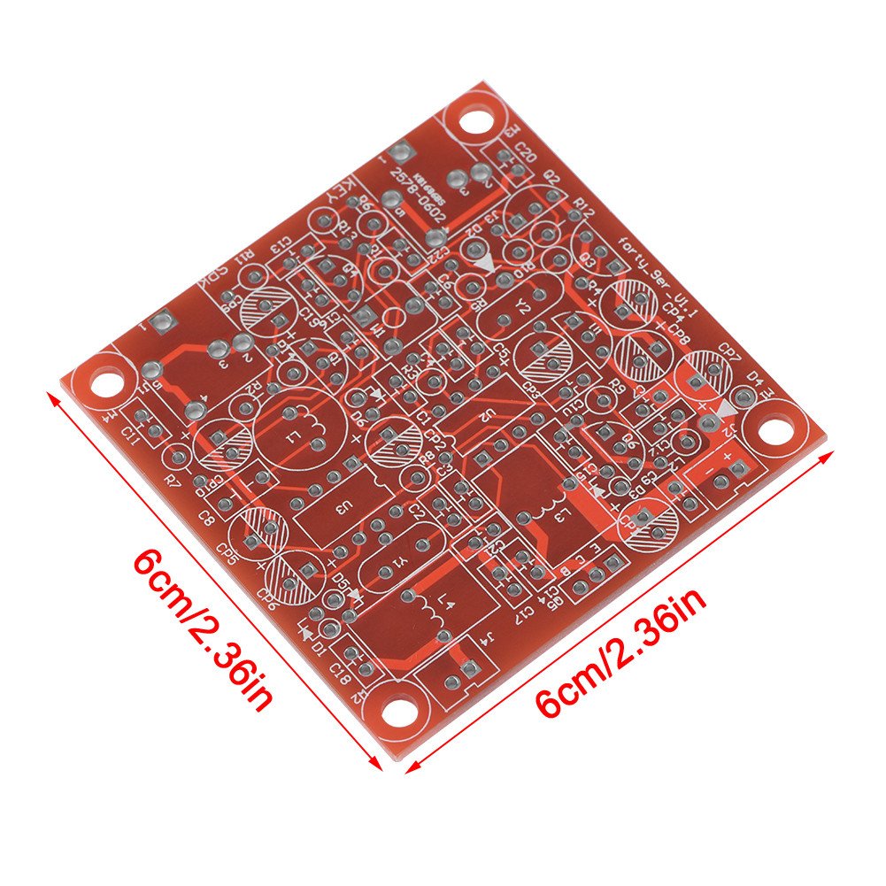 Forty-9er 3W HAM Radio CW Shortwave Transmitter Receiver DIY Kit - Unsoldered PCB Board, Electronic Components & Circuit Diagram - Perfect for Amateur Radio Enthusiasts, Emergency Communication & STEM Learning Projects