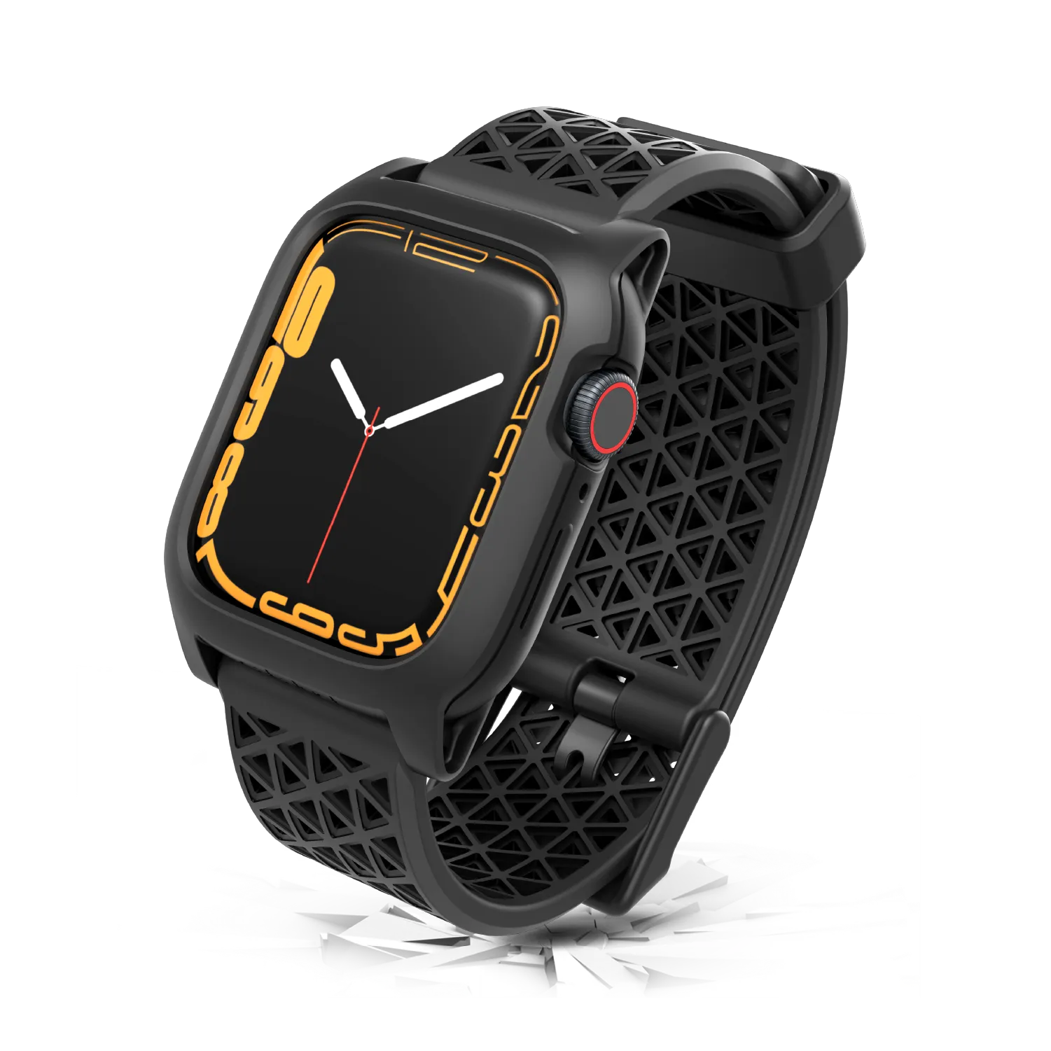 Durable 41mm Rugged Case & Band for Apple Watch Series 9/8/7 - Perfect for Outdoor Sports, Hiking & Active Lifestyles