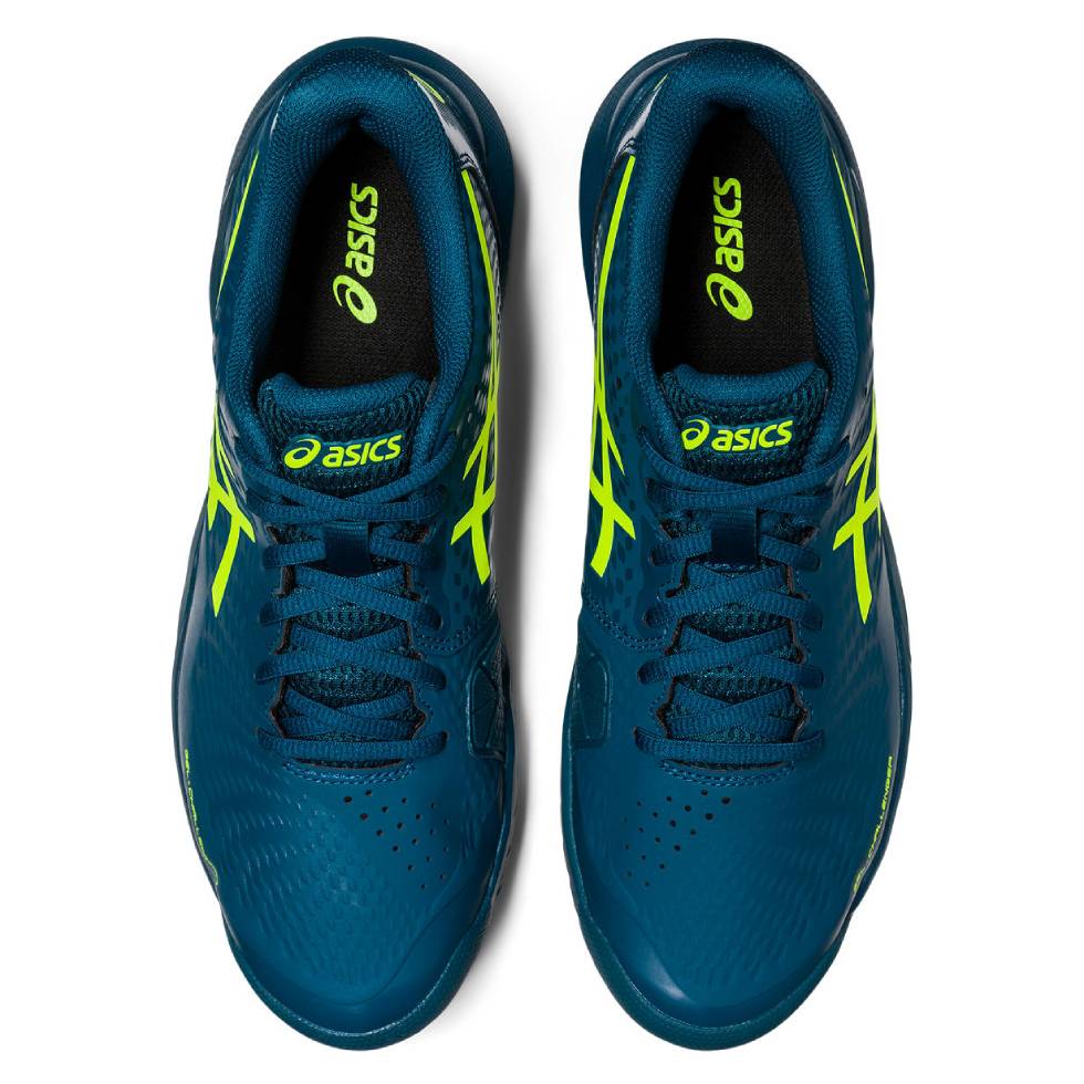 ASICS Gel Challenger 14 Men's Tennis Shoes - Lightweight Performance Court Shoes for Men in Blue/Yellow | Perfect for Hard Court & Clay Court Tennis Matches