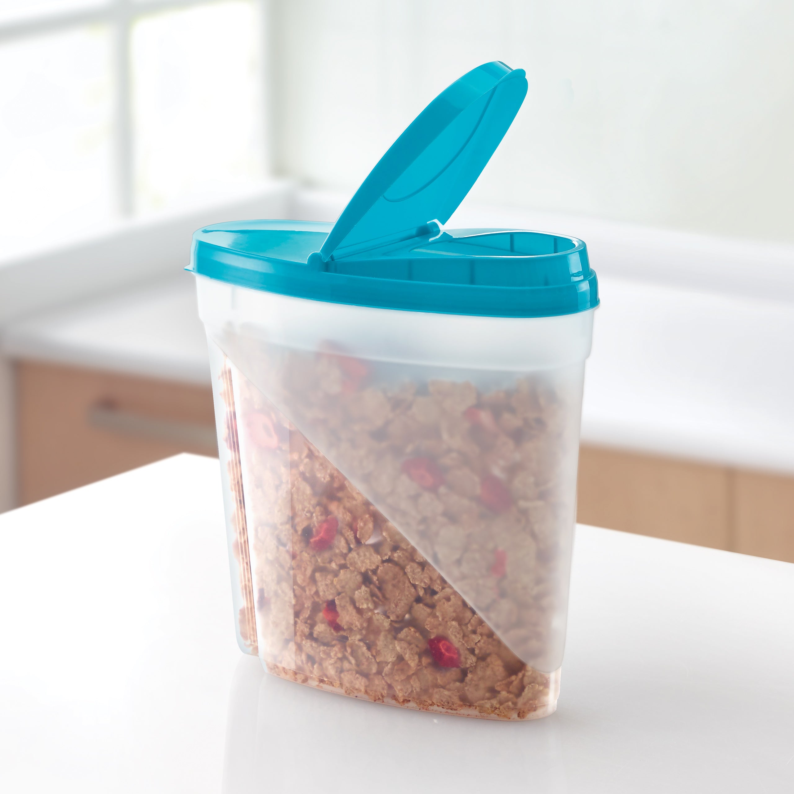 Airtight Cereal Storage Containers - BPA-Free Plastic Food Storage with Locking Lids - Keep Cereal Fresh & Crunchy - Perfect for Pantry, Kitchen, and Bulk Food Organization