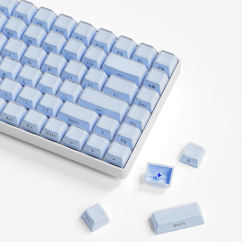 ACGAM Jelly Keycaps - Translucent Jelly Keycap Set for Mechanical Keyboards (OEM MDA Profile) - Perfect for Gaming, Typing & Custom Keyboard Builds