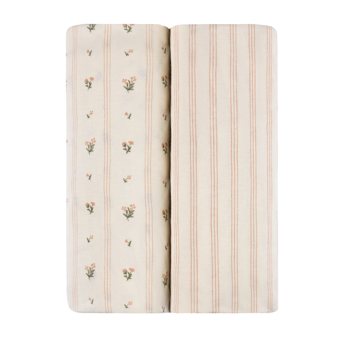 Ely's & Co. 2-Pack Soft Cotton Pack and Play Sheets - Breathable Portable Crib Fitted Sheets for Baby Bassinet, Playard & Travel Crib - Perfect for Nursery, Daycare & On-the-Go Parents