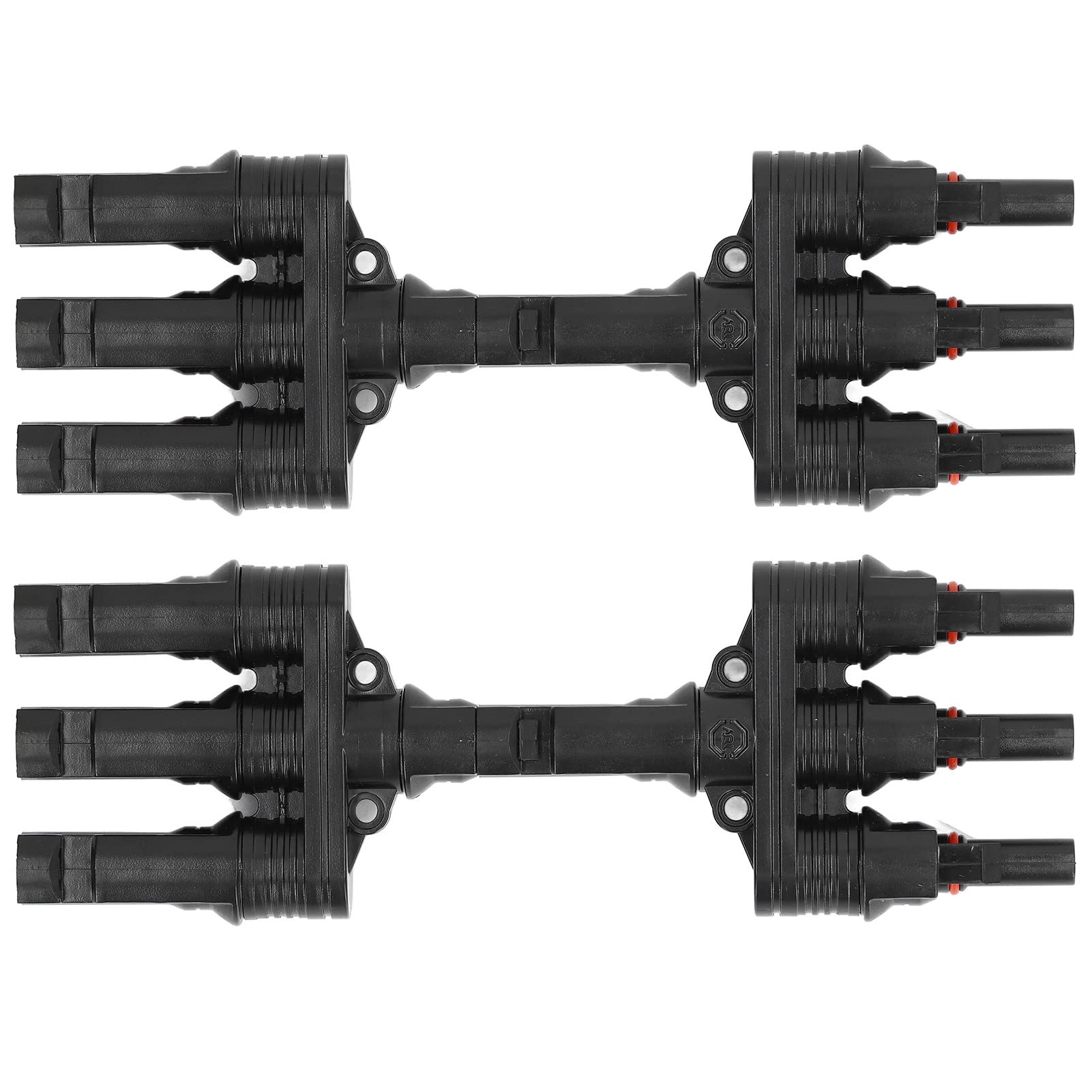 Keenso 2-Pack 1000V Solar Panel Connectors - Waterproof Photovoltaic MC4 Branch Connectors for Solar System Wiring | Ideal for Roof Solar Panels, Off-Grid Systems & RV Solar Installations