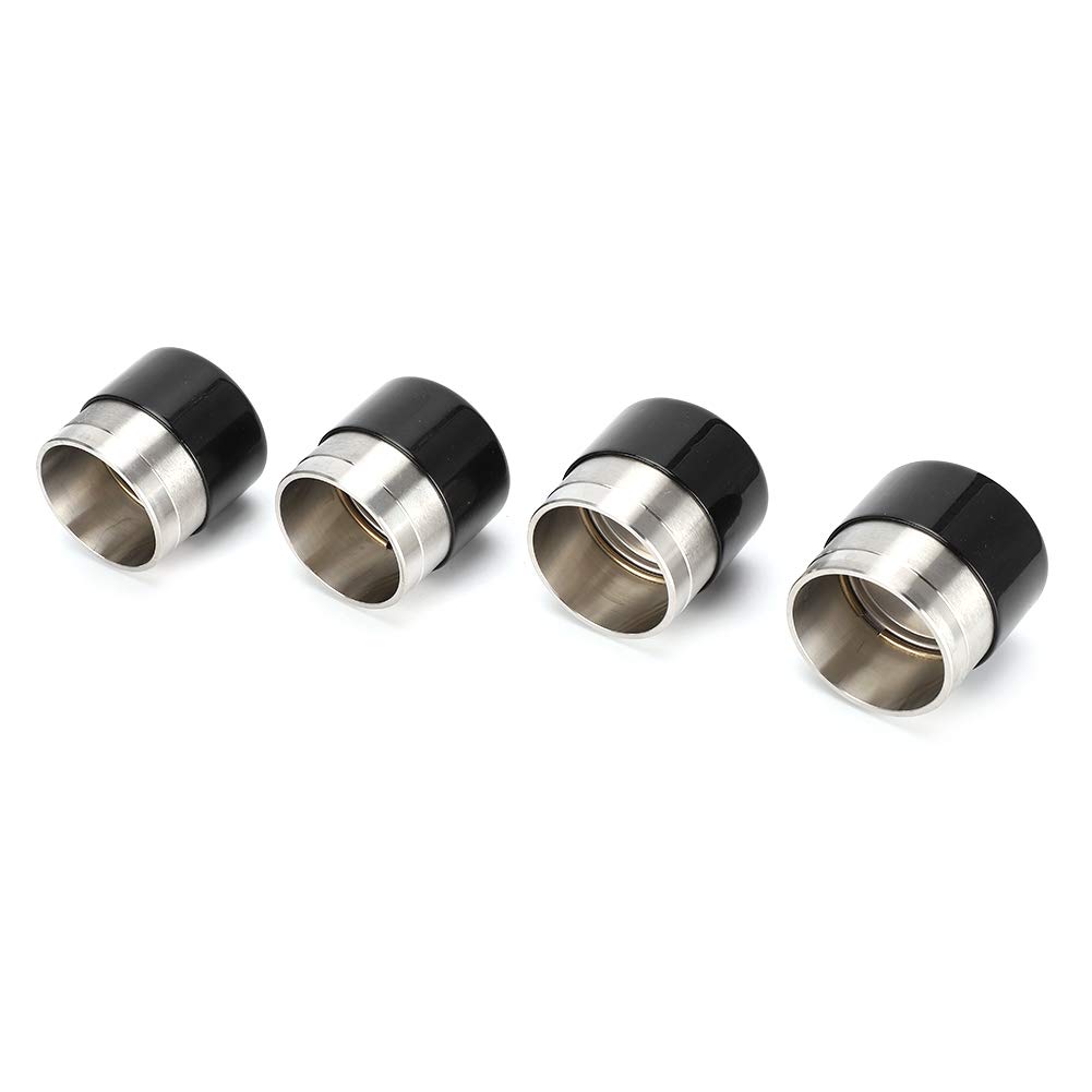 4-Pack 1.98 Inch Stainless Steel Boat Trailer Rollers with Protective Cover - Corrosion Resistant Marine Grade 304 Stainless Steel - Perfect for Boat Trailers, Docks & Watercraft Maintenance